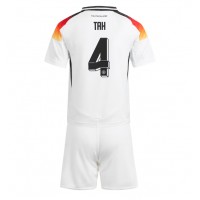 Camiseta Alemania Jonathan Tah #4 Primera Equipación Replica Eurocopa 2024 para niños mangas cortas (+ Pantalones cortos)